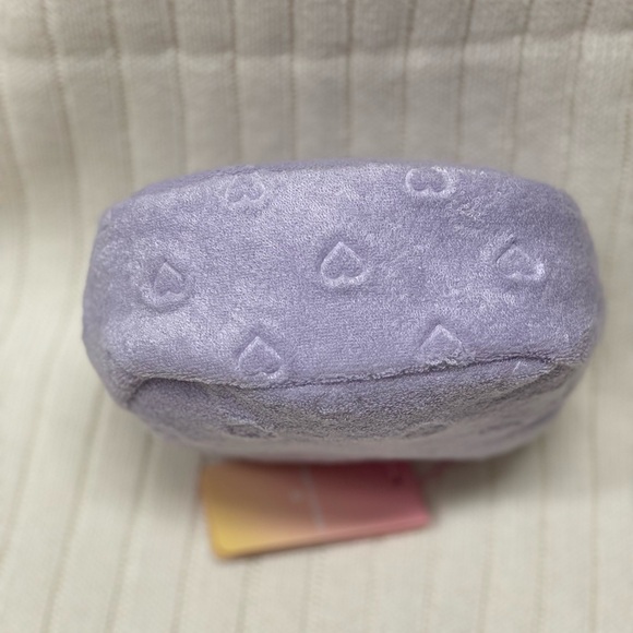 NWT Stoney Clover Lane xTarget Limited Edition Purple Terry Cloth Pouch w/hearts - Picture 13 of 14